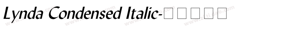 Lynda Condensed Italic字体转换